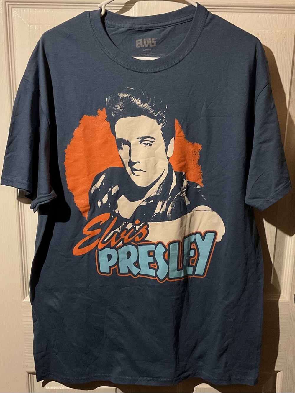 Elvis Presley Navy Graphic Short Sleeve Tee